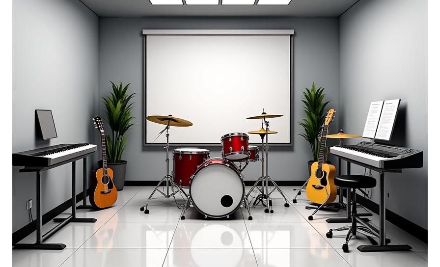 Music Instruments Training Setup